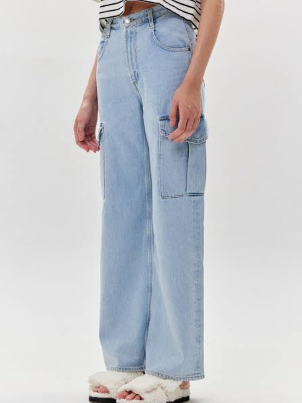 NWT AGOLDE Jeans, Minka Wide Leg Cargo, Size 32